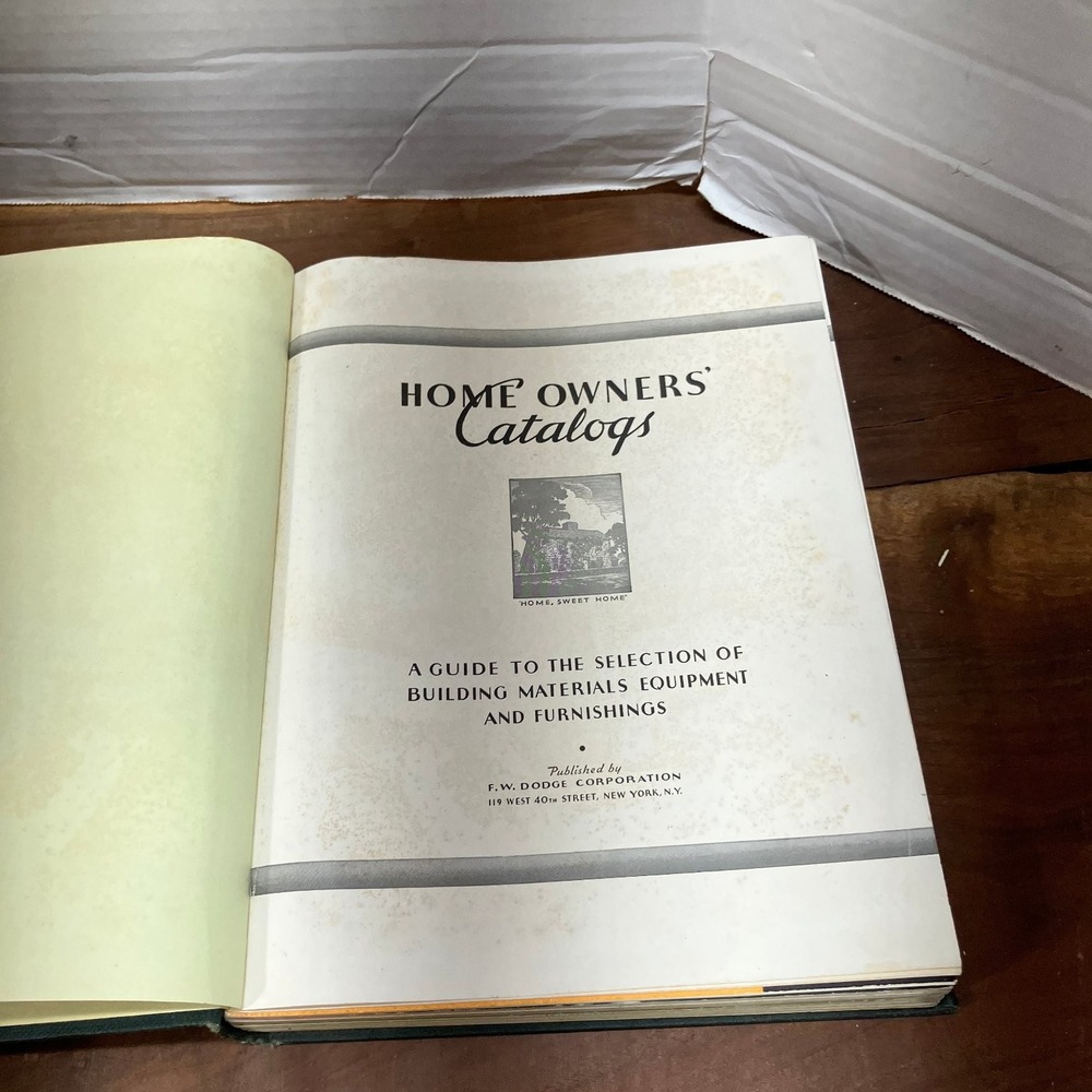 Home Owners' Catalogs 1936 F. W. Dodge Corp. Vintage Building Materials Guide - Picture 4 of 13